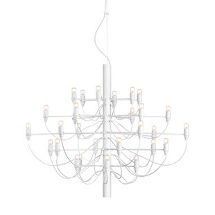 Flos 2097/30 By Gino Sarfatti Kroonluchter Transparant Wit