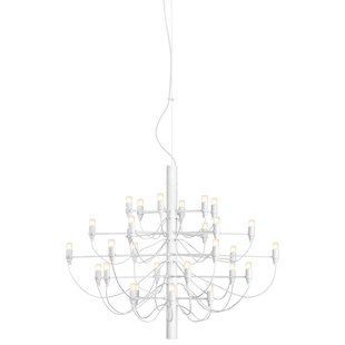 Flos 2097/30 By Gino Sarfatti Kroonluchter Opaal Wit
