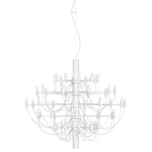 Flos 2097/50 By Gino Sarfatti Kroonluchter Transparant Wit