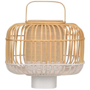 Forestier Bamboo Square Tafellamp Small White Forestier Bamboo Square Tafellamp Small White