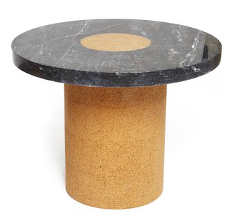 Frama Sintra Bijzettafel&Oslash;60 Kurk/Ruivina Marmer Zwart