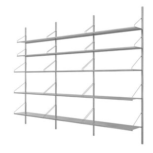 Frama Shelf Library H1852 Triple Wandkast Roestvrijstaal