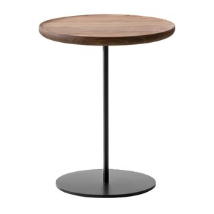 Fredericia Pal Bijzettafel Zwart Onderstel 37.5 Walnut Fredericia Pal Bijzettafel Zwart Onderstel 37.5 Walnut