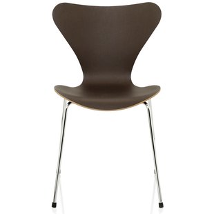 Fritz Hansen Vlinderstoel Series 7 Stoel Dark Stained Eikenfineer