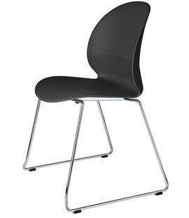 Fritz Hansen NO2 Recycle NO2-20 Stoel Verchroomd Staal Zwart