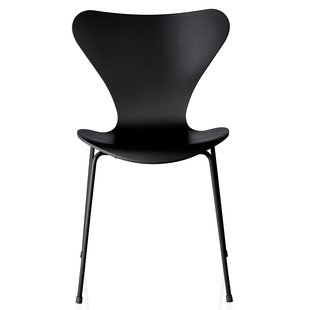 Fritz Hansen Vlinderstoel Series 7 Stoel Monochrome Gelakt Black