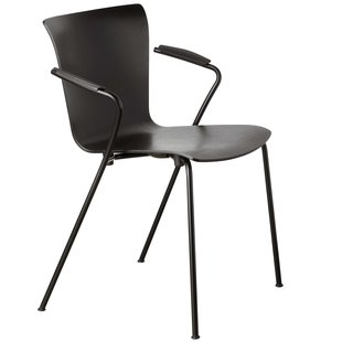 Fritz Hansen Vico Duo Stoel Met Armleuning Essen Zwart Onderstel