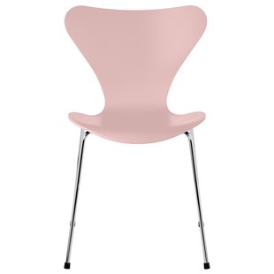 Fritz Hansen Vlinderstoel Stoel Chroom Lacquered Pale Rose