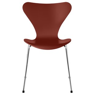 Fritz Hansen Vlinderstoel Stoel Chroom Lacquered Venetian Red
