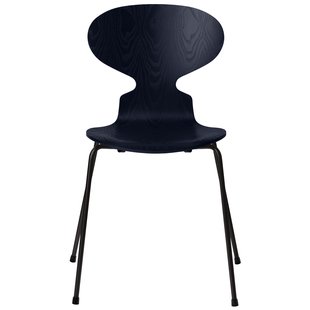 Fritz Hansen Ant Eetkamerstoel Zwart Gekleurd Essen Midnight Blue