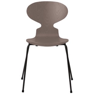 Fritz Hansen Ant Eetkamerstoel Zwart Gekleurd Essen Deep Clay