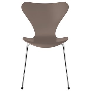 Fritz Hansen Vlinderstoel Stoel Chroom Lacquered Deep Clay