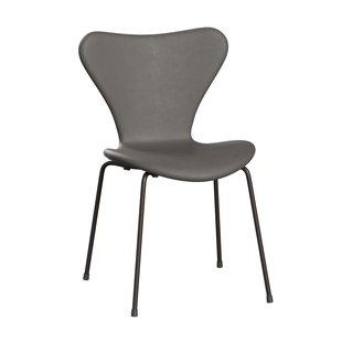 Fritz Hansen Series 7 Gestoffeerde Stoel Brown Onderstel Essential Lava