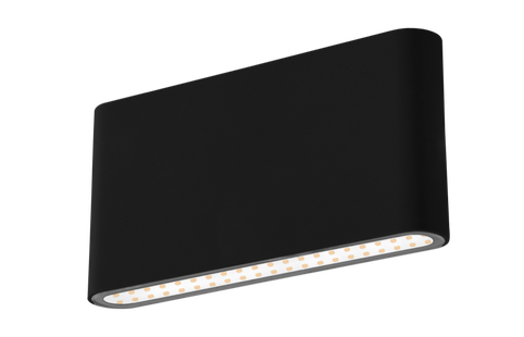 Century Italia Forma - buiten wandverlichting - 17,5 x 2,9 x 9 cm - 12W LED incl. - instelbare lichtkleur - IP54 - zwart