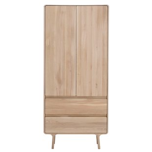 Gazzda Fawn Kledingkast Massief Hout Whitewash