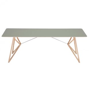 Gazzda Tink Tafel Linoleum 220x90 Whitewash Dark Olive