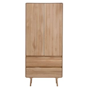 Gazzda Fawn Kledingkast Massief Hout Naturel Gazzda Fawn Kledingkast Massief Hout Naturel