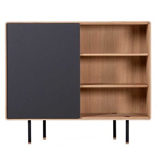 Gazzda Fina Dressoir 118 Met Deur Nero 4023 Naturel