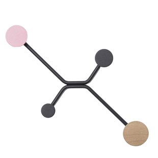 Gazzda Hook Wandkapstok Rechte Muur Roze