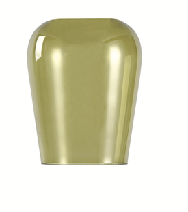 Artdelight Tombo - glazen lampenkap - Ø 12,5 x 15,5 cm - licht groen