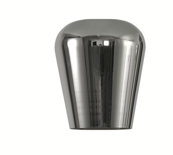 Artdelight Tombo - glazen lampenkap - Ø 12,5 x 15,5 cm - titan