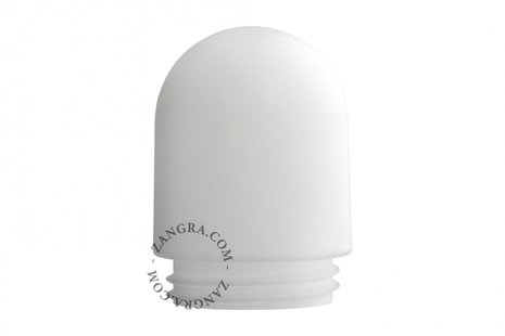 Zangra - lampenkap - Ø 8,5 x 9,5 cm - mat wit