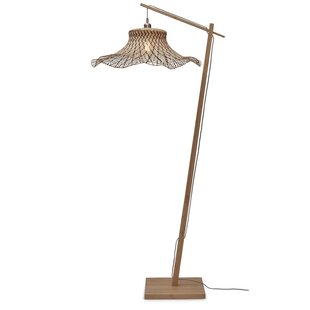 Good&amp;Mojo Ibiza Vloerlamp Large  Zwart/naturel