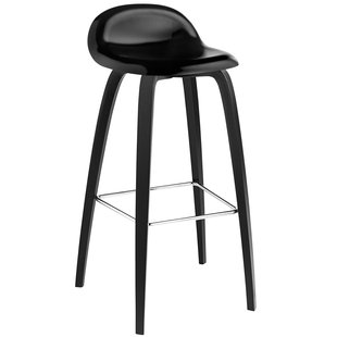 Gubi Gubi 3D Wood Barkruk Zwart Gebeitst Beuken