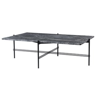 Gubi TS Salontafel 130x80 Zwart/grijs Marmer