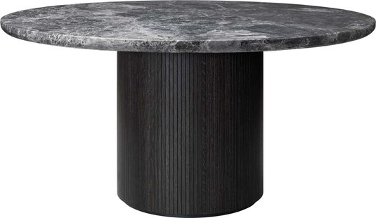 Gubi Moon Eettafel&Oslash;150 Grijs Marmer