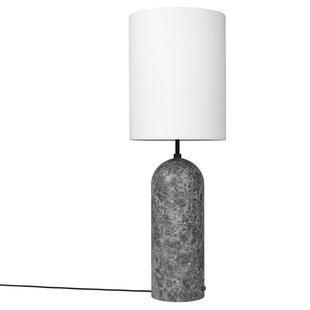 Gubi Gravity XL Vloerlamp Hoog Grijs Marmer/wit