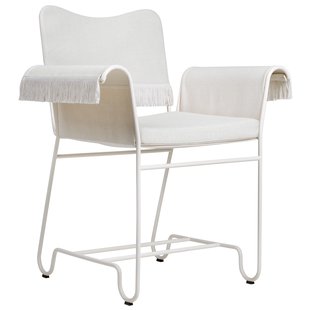 Gubi Tropique Tuinstoel Wit Frame Met Franje Leslie/limonta 12
