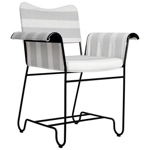 Gubi Tropique Tuinstoel Zwart Frame Leslie/limonta Stripe 20 Gubi Tropique Tuinstoel Zwart Frame Leslie/limonta Stripe 20