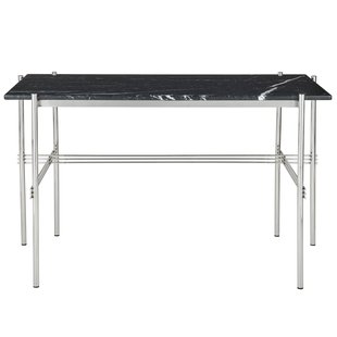 Gubi TS Bureau 120x60 Polished Steel Black Marquina Marble Gubi TS Bureau 120x60 Polished Steel Black Marquina Marble