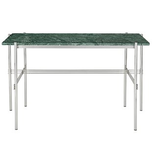 Gubi TS Bureau 120x60 Polished Steel Green Guatemala Marble