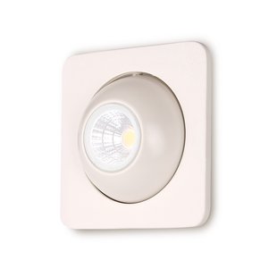 Maxlight Technical Spot H0068 - inbouwspot 1L - 110 x 110 mm, Ø 75 mm inbouwmaat - 8W LED incl. - wit