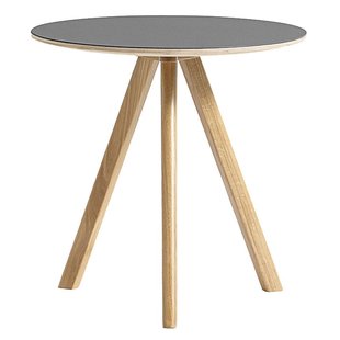 Hay Copenhague CPH20 Bijzettafel 50 Gelakt Eiken Grijs Linoleum