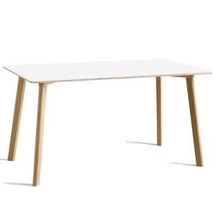 Hay CPH Deux 210 Bureau 140x75 Met Gelakt Eiken Onderstel Parelwit