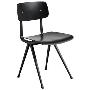 Hay Result Stoel Zwart Gebeitst Zwart Onderstel