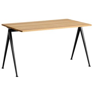 Hay Pyramid 01 Bureau 140x75 Helder Gelakt,zwart Onderstel