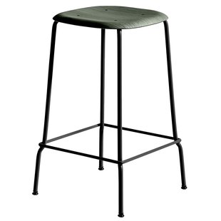 Hay Soft Edge 80 Barkruk 75cm Hunter Onderstel Zwart