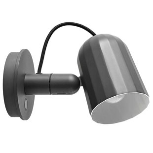 Hay Noc Wall Button LED Wandlamp Donkergrijs