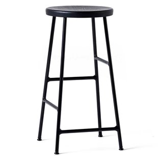 Hay Cornet Barkruk 65cm Soft Black Onderstel Zwart Gepoedercoat