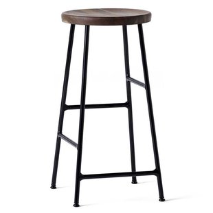 Hay Cornet Barkruk 65cm Smoked Oak Onderstel Zwart Gepoedercoat