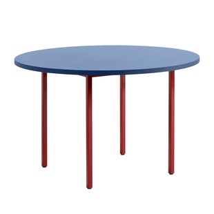 Hay Two-Colour Tafel 105 Blauw Rood Onderstel Hay Two-Colour Tafel 105 Blauw Rood Onderstel