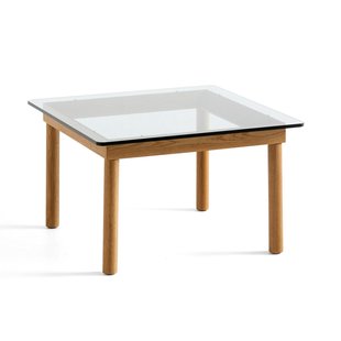 Hay Kofi Salontafel Gelakt Eiken 60x60 Helder Glas Hay Kofi Salontafel Gelakt Eiken 60x60 Helder Glas