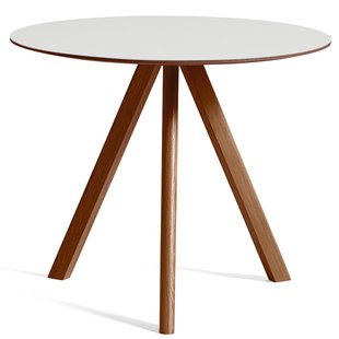 Hay Copenhague CPH20 Tafel 90cm Gelakt Walnoot Wit