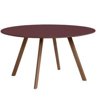 Hay Copenhague CPH25 Tafel 140cm Gelakt Walnoot Burgundy Hay Copenhague CPH25 Tafel 140cm Gelakt Walnoot Burgundy