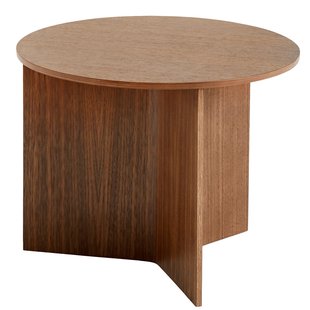 Hay Slit Wood Bijzettafel 45 Gelakt Walnoot