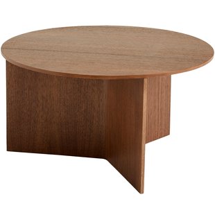 Hay Slit Wood Bijzettafel 65 Gelakt Walnoot Hay Slit Wood Bijzettafel 65 Gelakt Walnoot